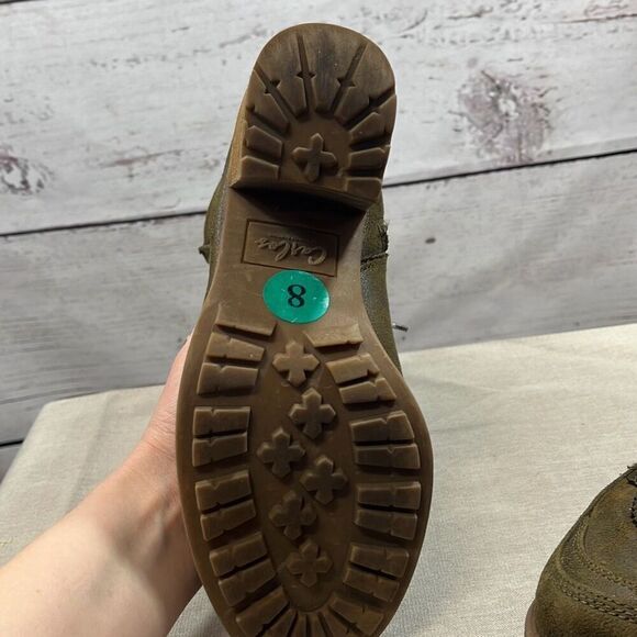 Carlos size 8 green heeled (2.5‎ inch)  boots - Picture 5 of 5